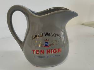 lot 33 image: Hiram Walkers Ceramic Pitcher