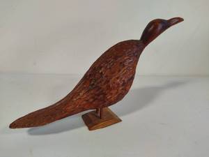 lot 49 image: Carved Wooden Bird