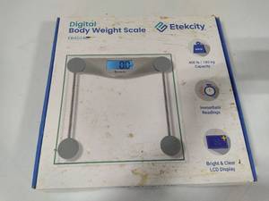 lot 105 image: Etekcity Digiral Body Weight Scale New in Box