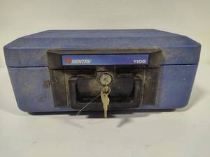 lot 119 image: Sentry Portable Blue Fire Safe wKey