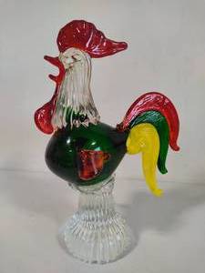 lot 121 image: Murano Glass Rooster