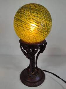 lot 137 image: Art Deco Nouveau Globe Lamp