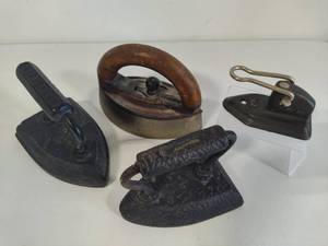 lot 166 image: Antique Irons