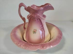 *RARE* Ironstone Pitcher & Wash Basin Set