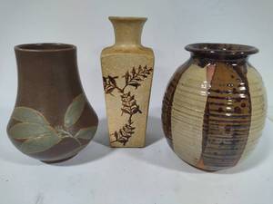 lot 178 image: Three Pottery Vases