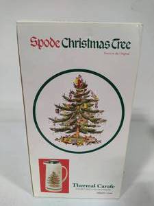 lot 183 image: Spode Christmas Tree Thermal Carafe New in Box