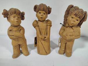 lot 189 image: Lot #3  Lee Bortin Original Clay Figurines