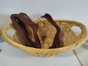 lot 216 image: Laundry Basket & Felt Hangers