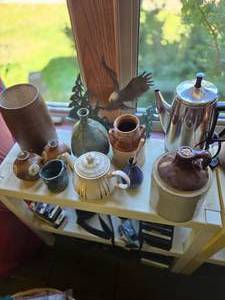 lot 93 image: Stone Ware & Misc (Top Shelf)