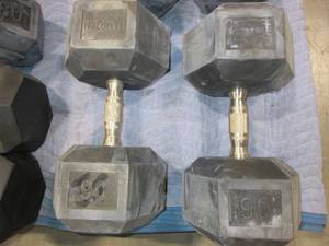 lot 482 image: HAMPTON URETHANE DUMBBELLS