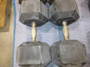 lot 483 image: HAMPTON URETHANE DUMBBELLS