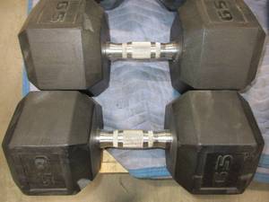 lot 486 image: URETHANE DUMBBELLS
