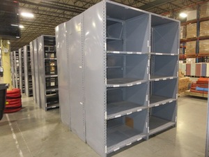 lot 555 image: HEAVY DUTY WAREHOUSE SHELVING