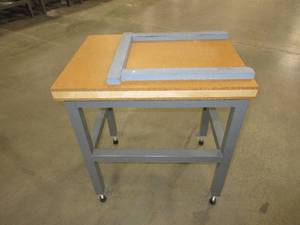lot 588 image: COMPACT WORK TABLES