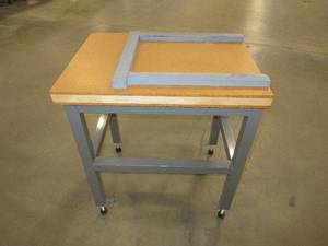 lot 591 image: COMPACT WORK TABLES