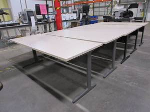 lot 601 image: HERMAN MILLER WORK TABLES