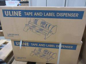 lot 397 image: U-LINE 18 TAPE AND LABEL DISPENSERS- BRAND NEW