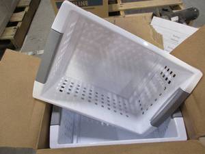lot 398 image: NEW STACK BASKETS AND LITERATURE HOLDERS - MOSTLY NEW