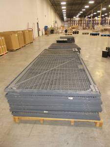 lot 415 image: COMPLETE WIRE WAREHOUSE CAGE FOR MEZZANINE