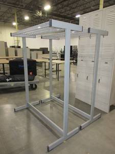 lot 428 image: MAGNUSON GROUP DOUBLE WIDE COAT RACKS
