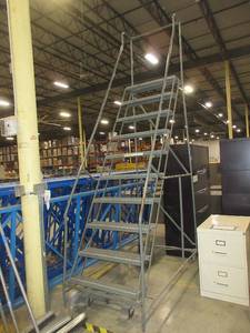 lot 455 image: EGA 10 STEP ROLLING STAIRS