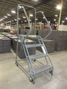 lot 456 image: EGA ROLLING STAIRS WITH PLATFORM