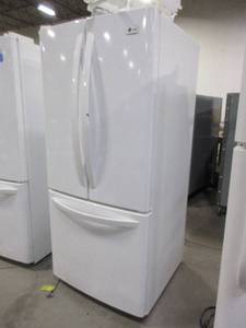 lot 465 image: LG FRENCH DOOR REFRIGERATOR IN WHITE