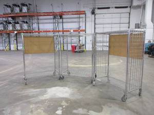 lot 310 image: CARI-ALL STAINLESS STEEL ROLLING CARTS