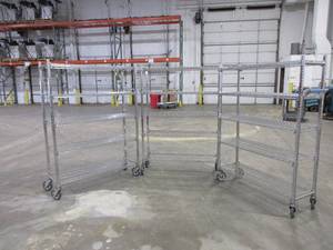 lot 311 image: CARI-ALL STAINLESS STEEL ROLLING CARTS