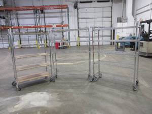 lot 314 image: CARI-ALL STAINLESS STEEL ROLLING CARTS
