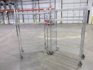 lot 315 image: CARI- ALL STAINLESS STEEL ROLLING CARTS