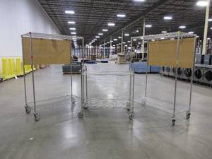 lot 317 image: CARI-ALL, ROLLING, STAINLESS STEEL CARTS