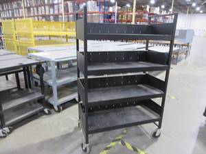 lot 338 image: ROLLING METAL CART