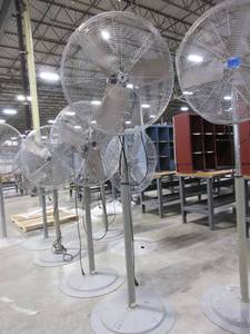 lot 355 image: TPI  INDUSTRIAL 30 FLOOR FAN