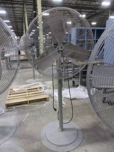 lot 359 image: TPI INDUSTRIAL 30 FLOOR FAN WITH STAND