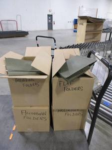 lot 605 image: ASSORTED HANGING FILE FOLDERS
