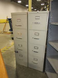 lot 611 image: ASSORTED METAL FILE CABINETS
