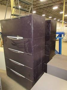 lot 613 image: HERMAN MILLER MERIDIAN LATERAL FILE CABINETS