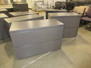 lot 618 image: HERMAN MILLER 2 DRAWER LATERAL FILES
