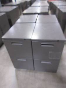 lot 628 image: 2 DRAWER PEDESTAL FILE CABINETS