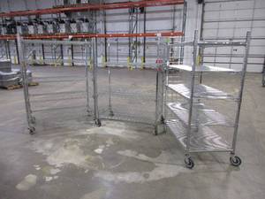 lot 307 image: CARI-ALL STAINLESS STEEL ROLLING CARTS