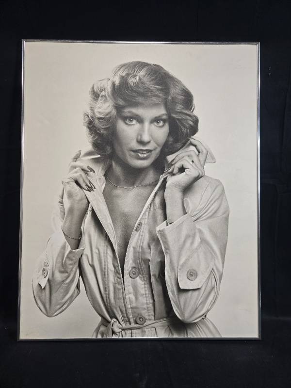 lot 49 image: VTG Framed 30x40 Black and White Portrait Photography with Contact Sheets