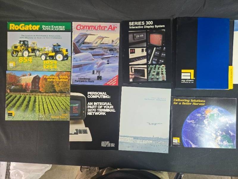 lot 84 image: Collection of 1980s Vintage Technology and Aviation Brochures and Manuals