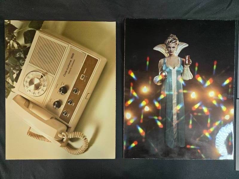 lot 88 image: Collection of Vintage Advertising Prints Featuring Retro Technology and Products