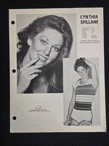 lot 33 image: Collection of Vintage Black and White Studio Portraits and Model Comp Card