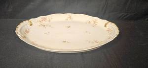 lot 51 image: Theodore Haviland Limoges 18 Inch Floral Porcelain Serving Platter