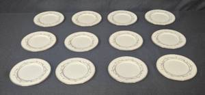 lot 54 image: Set of 12 Noritake Sherwin Fine China Dessert Plates Japan