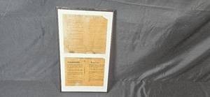 lot 96 image: Framed Vintage Hotel Belmar Rules and Notices Sign Mazatlan Mexico 21x12 in