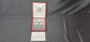 lot 138 image: 2013 United States Presidential Dollar Coin Set in Display Case