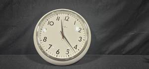 lot 141 image: S&N Wall Clock with White Frame